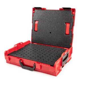 Shallow Stacking Tool Box (L-BOXX 1) with Customizable Foam (4 Sheets)